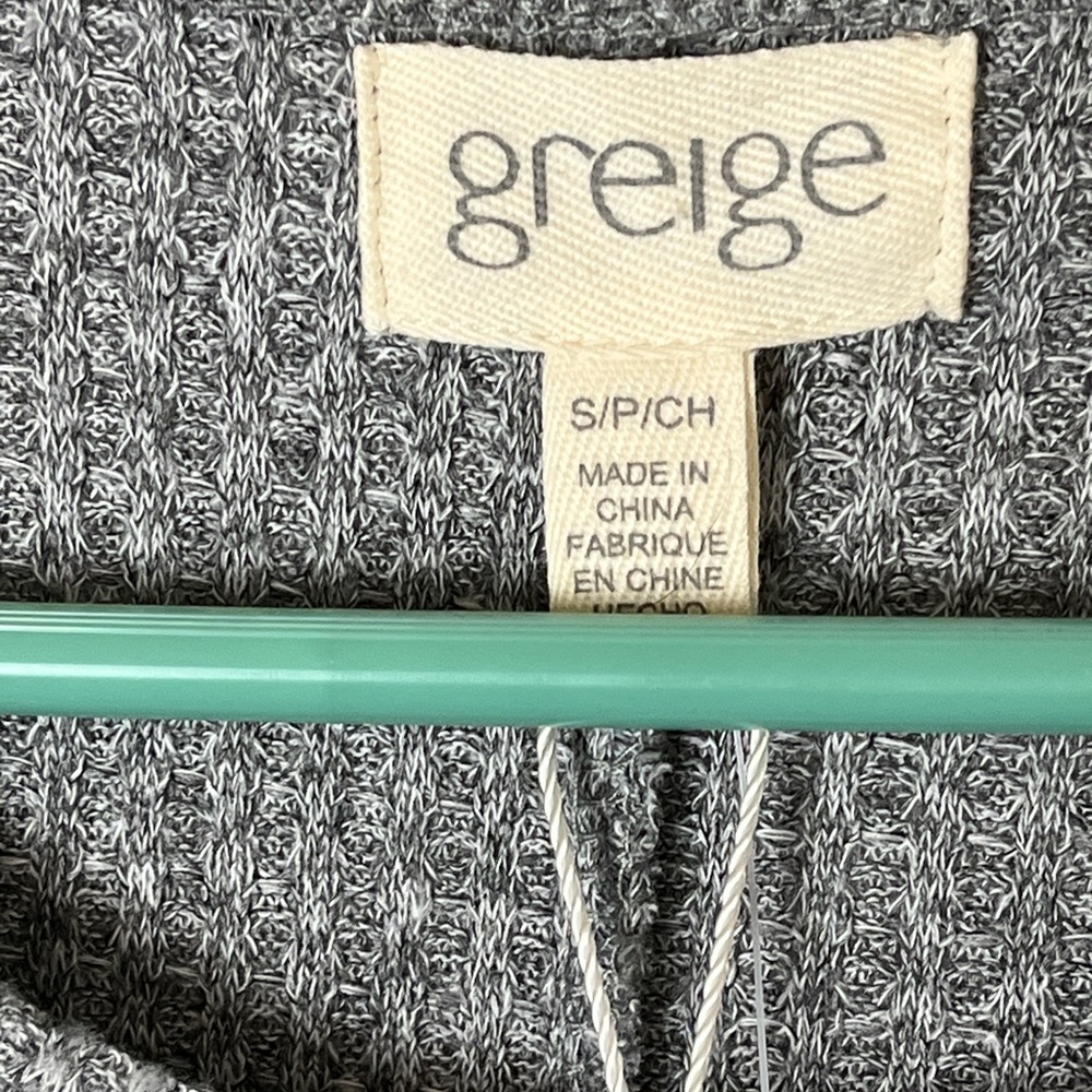 Greige women’s waffle knit midi dress in heather gray, size S - Picture 2 of 5
